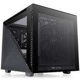Thermaltake Divider 200 Air Micro Atx Tempered Glass Computer Case Black Edition - CompuMe